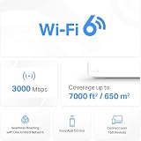 MERCUSYS Halo H80X WiFi 6 Mesh System 3-Pack AX3000Mbps 7000 sq ft Gigabit Ports view 4