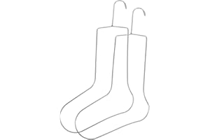 DOITOOL 2pcs Knitting Socks Foot Display for Socks Fast Blockers Display Silver