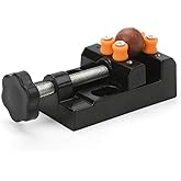 Yakamoz Universal Mini Drill Press Vise Clamp Table Bench Vice for Jewelry Walnut Nuclear Watch Repairing Clip On DIY Sculptu