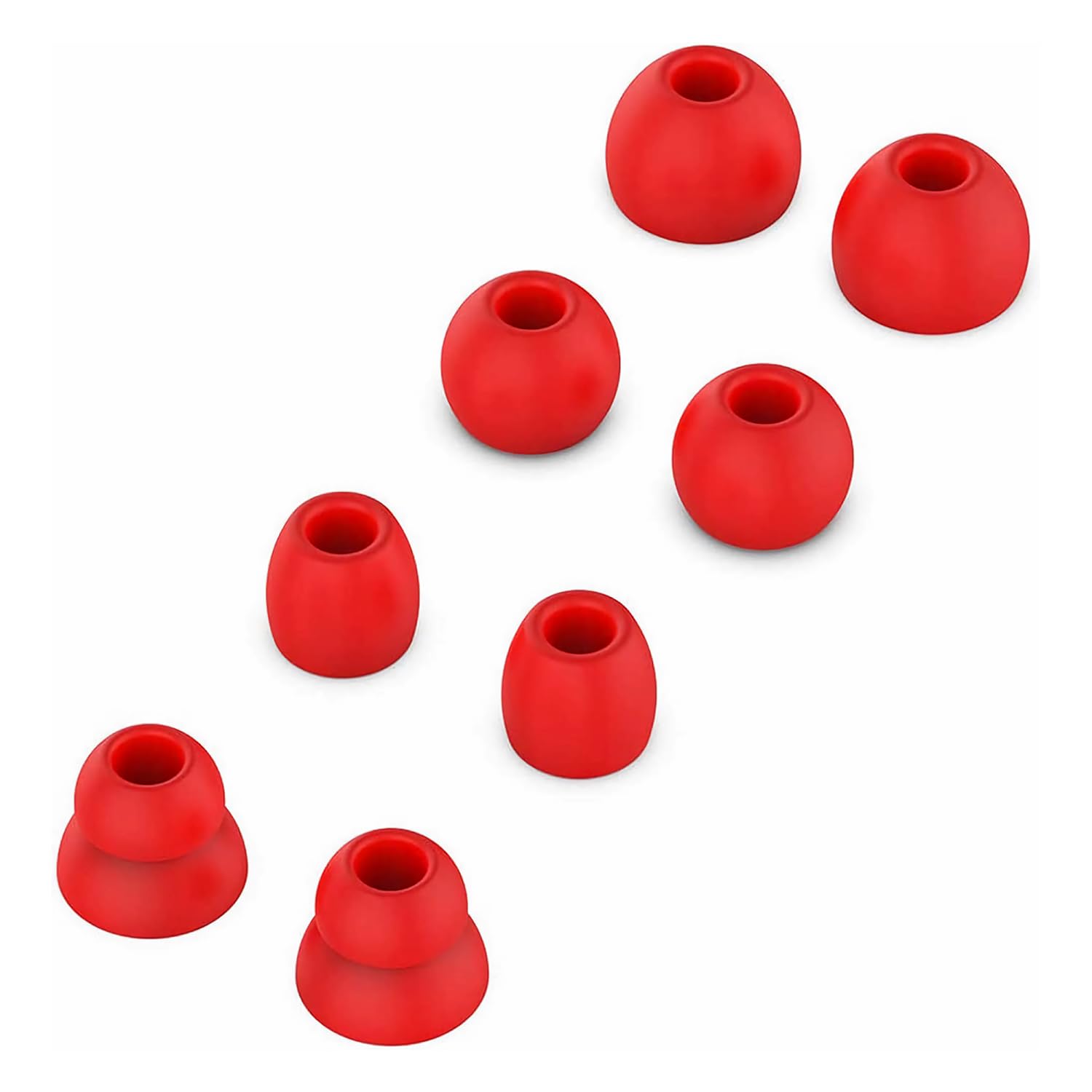 Photo 1 of Replacement Silicone Ear Tips Earbuds Buds Set Compatible with Beats by dr dre Powerbeats Pro Wireless Earphones, Replacement Ear Tips for Beats Flex - DO NOT for Beats Studio Buds (Red)