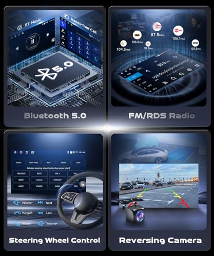 VECHTEL 8 Core 6G+128G Android 15 Car Radio for Fiat 500X 2014-2020, 9 Inch IPS HD Screen Tactile Stereo Car Stereo Car Co Carplay Android Car Wireless DSP GPS Wi-Fi USB Bluetooth 5.0 FM RDS Rear View Camera
