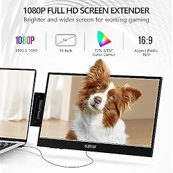 G-STORY 14" Portable Dual Monitor for Laptop Screen