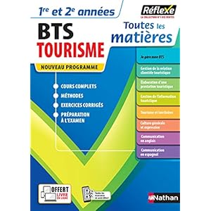 Toutes les matières – BTS Tourisme – Réflexe – 2024