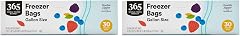 365 by Whole Foods Market, Gallon Size Freezer Bags, Double Zipper, 30 Count