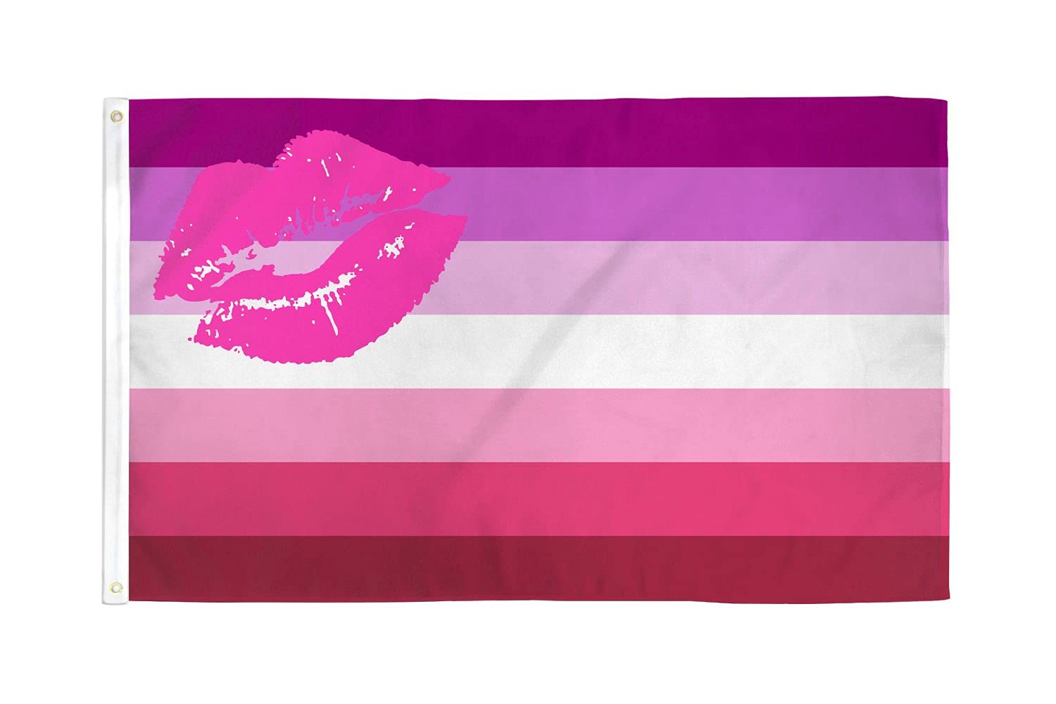 AZ FLAG - Lipstick Lesbian Pride Flag - 3x5 Ft - 100D Polyester Lesbian Community Banner with Two Metal Grommets - Fade Resistant - Vivid Colors - 3' x 5' Feet - 150x90 Cm