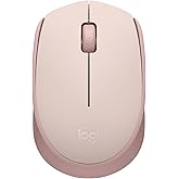 Logitech M170 Wireless Mouse for PC, Mac, Laptop, 2.4 GHz with USB Mini Receiver, Optical Tracking, 12-Months Battery Life, Ambidextrous - Rose