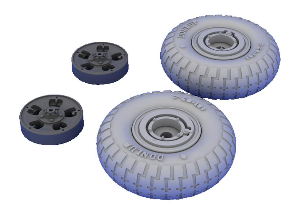Eduard Brassin 1:48 -Spitfire Wheels 5 Spoke (Edu)