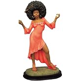 Ebony Treasures Retro: Afro Queen in red