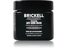 Brickell Men's Revitalizing Anti-Aging Cream For Men, Natural and Organic Anti Wrinkle Night Face Cream To Minimize Fine Line