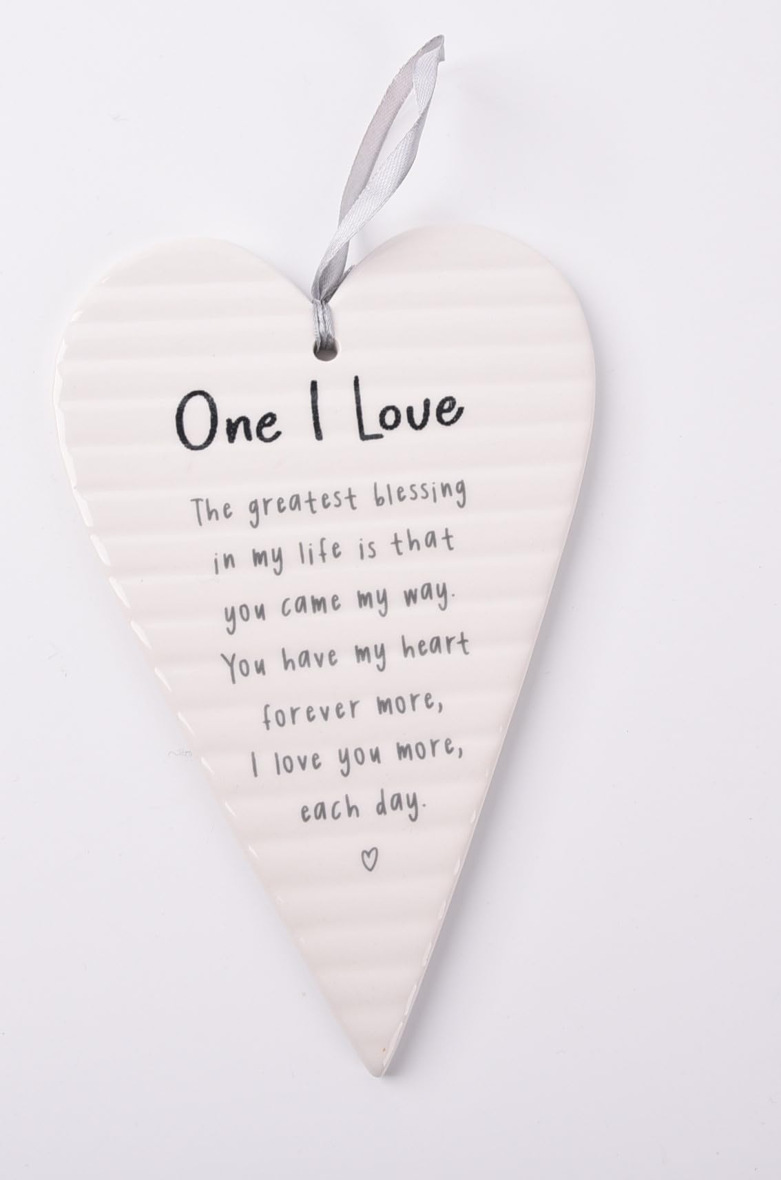 HOX Ceramic Plaque, White, Love