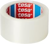tesa Strong Packing Tape Clear 66m x 50mm Polypropylene Secure Box Parcel view 2