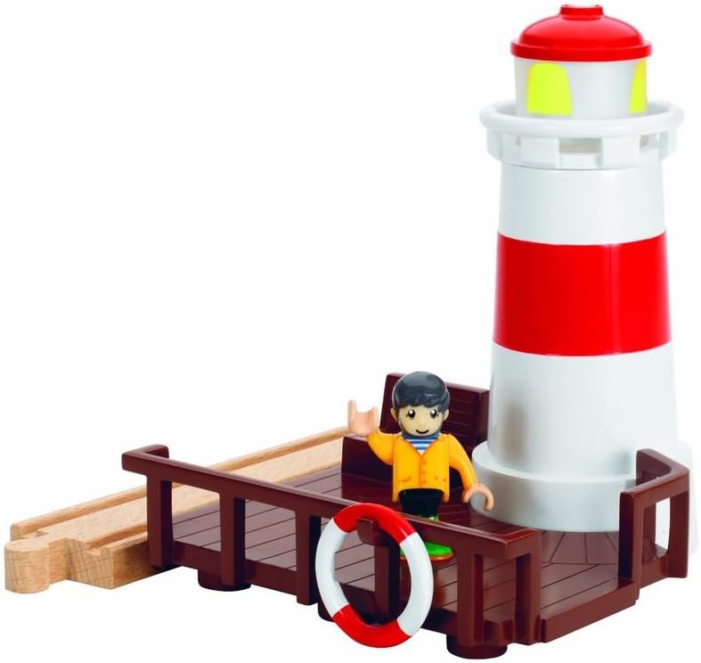 BRIO Lighthouse Wooden Railway Accessory with Sound and Light