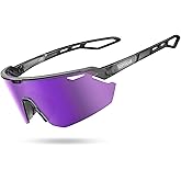 Lamicall 24g Polarized Sports Sunglasses for Men Women - UV400 Protection Sun Glasses Gifts for Running Cycling Baseball