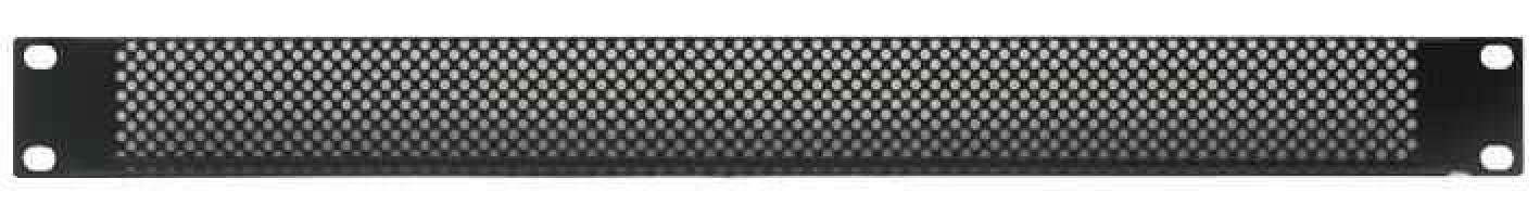 PULSE 1U 19" Mesh Vented Rack Panel | Steel Black Powder-Coated Ventilation Panel for Rack Cabinets – RPVM1