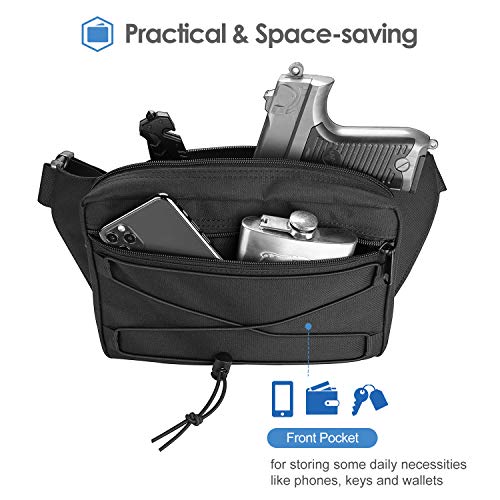 ProCase Concealed Carry Fanny Pack Holster, Tactical Pistol Waist Pack