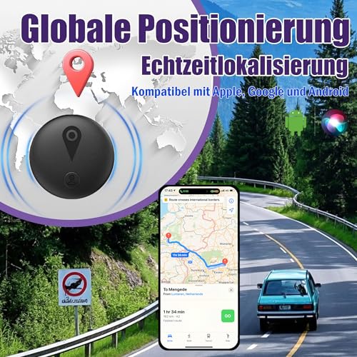 GPS Tracker Car (Compatible with iOS & Android) GPS Tracker Car without Subscription Integrated, 2026 Global Cover Worldwide IP67 for Cars, Motorcycles, Bicycles, Strong Magnetic Suction Power