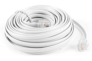 Telephone Cable Rj11 6P4C Telephone Connector Cord Telephone Extension Cord Wire 1 PcsPractical and Deft