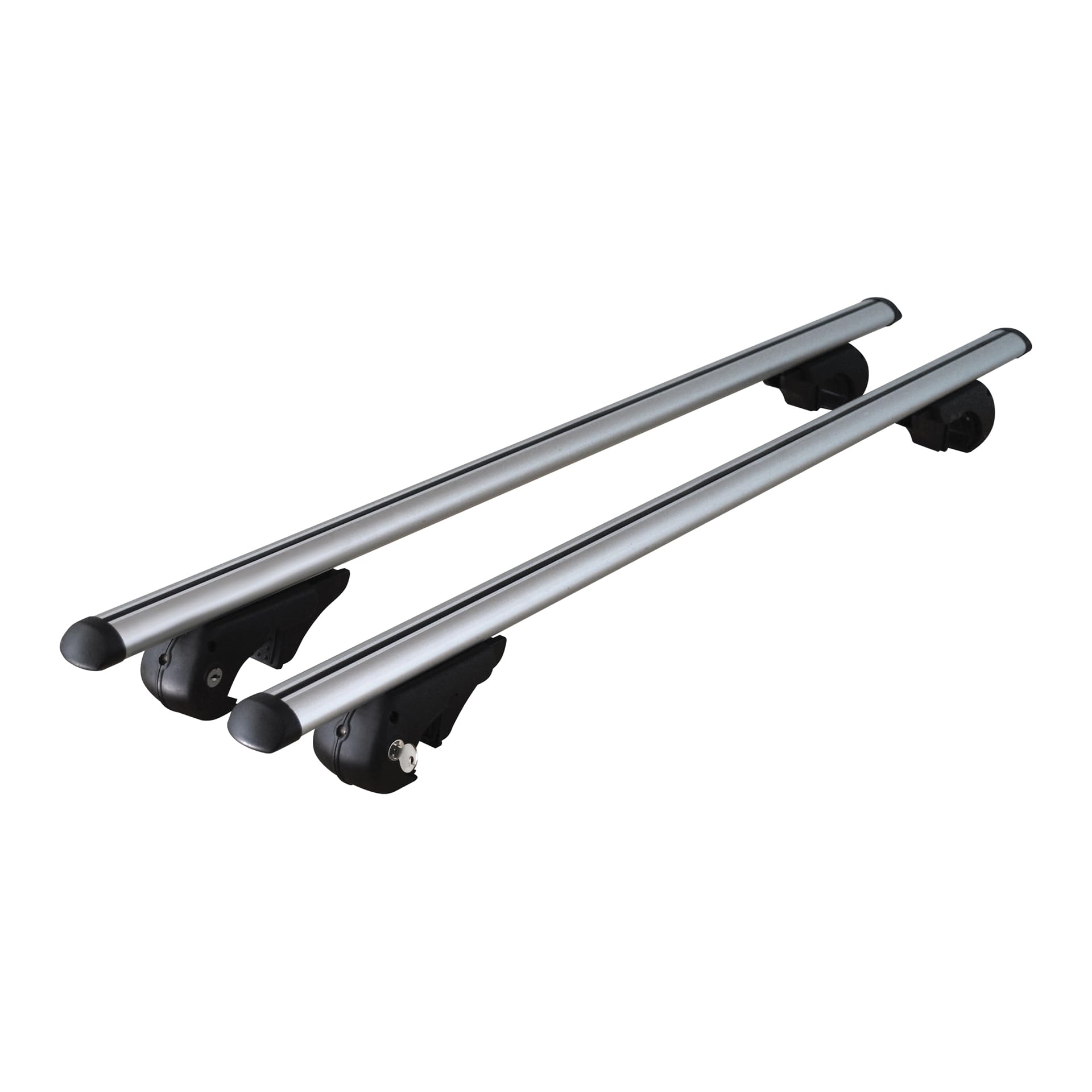Menabo BRIO - Roof bars for cars with open railing, 120 cm Silver