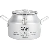 CanCooker Junior Convection Steam Cooker | 2 Gallon | Feeds Up to 10 People | Includes Lid Travel Bag &amp; Recipe Book | Non Stick Coating