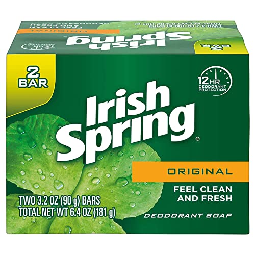 Irish Spring Original Scent Bar Soap 3.2 oz. Pack of 2 51+H6Fw6dTL