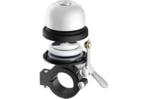 Bicycle Bell for Apple AirTag, Stouchi AirTag Bike Mount GPS Tracker Waterproof Classic Brass Holder Hides Air Tag Under Bike Bell Anti-Theft 2 Sizes for Choice