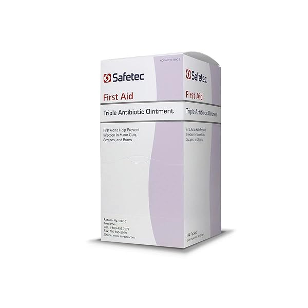 SAFETEC 42909 TRIPLE ANTIBIOTIC OINTMENT, PACK OF 144