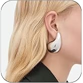 LOUMILEO Extra Large Drop Earring Dupes Hypoallergenic Chunky Gold Hoop Earrings Lightweight Waterdrop Teardrop Earrings Trendy Gold Waterdrop Earrings for Women