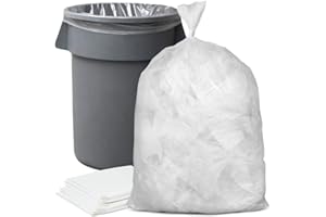 Plasticplace 56 Gallon Glutton High Density Bags, 16 Microns, 43"W x 48"H, Clear, 200 / Case