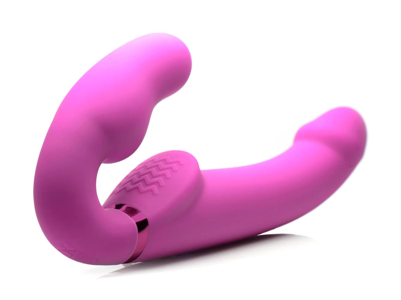 Worlds First Remote Control Inflatable Vibrating Silicone Strapless Strap-On