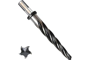 DECKRKAT 11/16" Reamer Drill Bit for Metal, M2 HSS Taper Reamer for Steel, Alloy, Wood, Plastic to Align, Enlarge Holes – 5-Spiral Flutes,1/2" Non-Slip Shank, 17mm Car Reamer, Bridge Construction Reamer