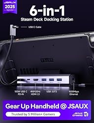 JSAUX Upgraded Docking Station 4K@120Hz for Steam