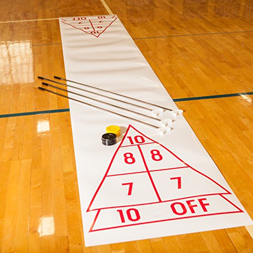 Champion Sports Economy Shuffleboard Set Indoor Outdoor Game 8 Pucks