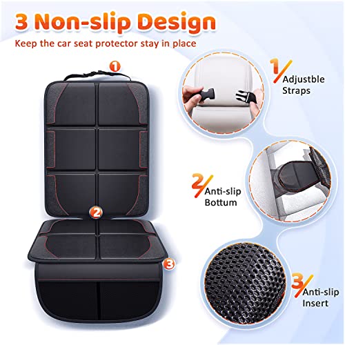 Gimars 2Packs XL 5Layer Thickest EPE Padding Car Seat Protector for
