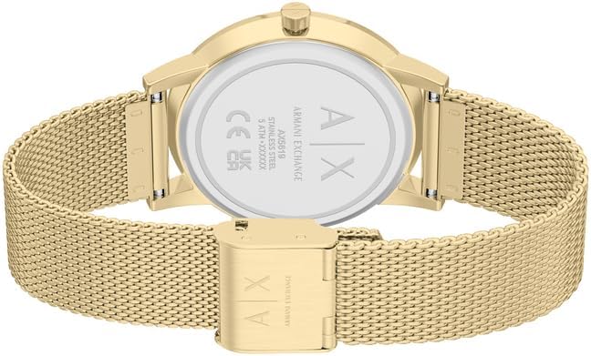 Reloj para Mujer, Movimiento de Cuarzo de Tres Agujas y Caja de 36 mm con Correa de Cuero