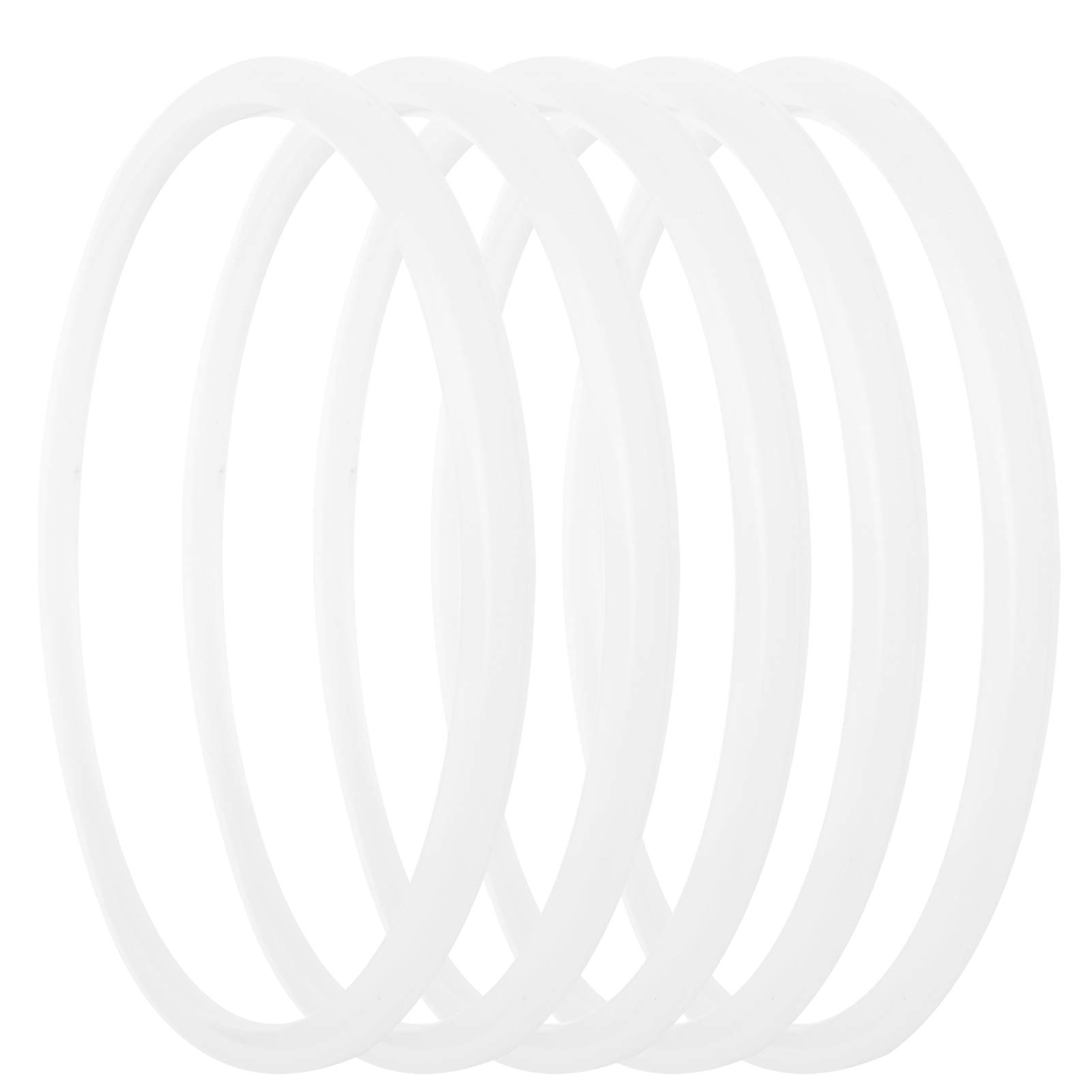 AUNMAS 5Pcs Pressure Cooker Sealing Ring, Silicone Stainless Steel Universal Gaskets O Ring(22cm)