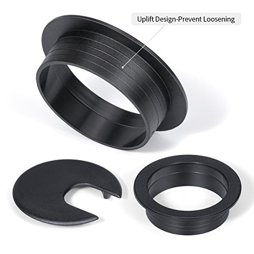 Desk Grommet 2 Inch, Plastic Desk Cord Cable Hole Cover Grommet 10 Pack, Black Buy Online in