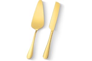Cake Pie Pastry Server, Stainless Steel Cake Cutter and Serving Spatula Set, Perfect for Birthdays, Weddings, Parties and Eve