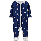 Carter's Baby Boys' Cotton Snap-up Sleep N Play (Navy Blue/Koala) 9 Months