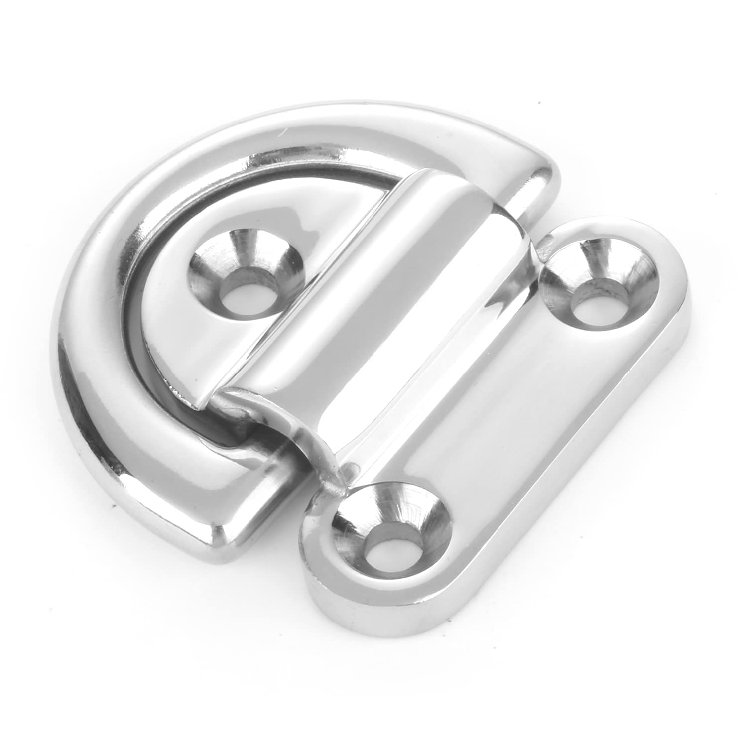 9Tong Hardware Steel Tie Down Anchor Deck Stainless D Ring Anchor Marine Rail Folding Pad Eye SUS316 8mm 5/16''