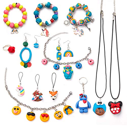 SWAKER Make Your Own Clay Jewelry Clay Jewelry Making Craft Kit for