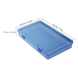 Goodma 4 Pieces Rectangular Plastic Boxes Empty
