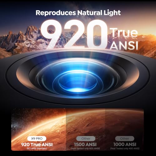 Projector-4K [VIDAA Live TV & 40W Dolby &Real Brightness]-Smart Projector With AI Voice Control & Auto Focus, HDR10, WiFi6, 2-Way Bluetooth5.4, Outdoor Movie Ceiling Projecteur Compatible with Netflix