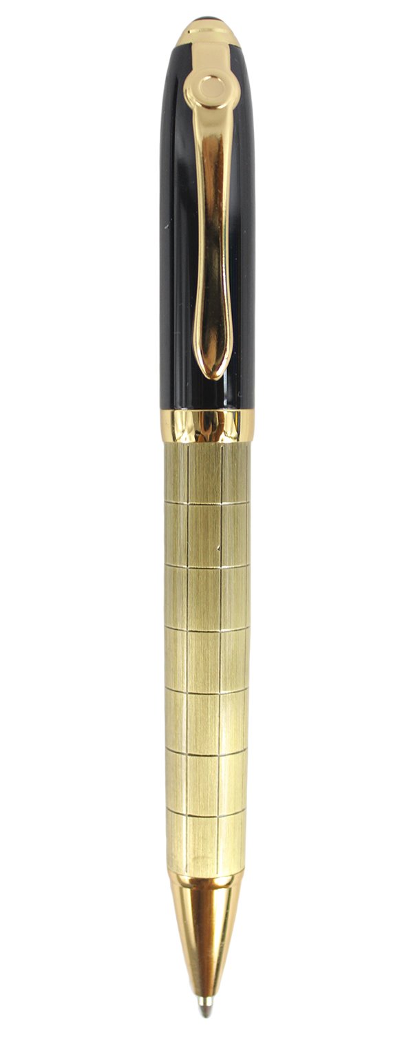 Sipliv Retractable Ballpoint Pen 710, Black Ink, Bronze Lattice