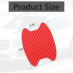 ASUBHA 4PCS Carbon Fiber Anti-Scratches Car Door