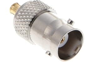Bnc Female to Mcx Male Plug Straight Coax Coaxial Connector Adapter