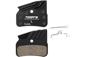 4-Piston Disc Brake Pads with Alloy Back Plate and Cooling Fin, Multifibre Brake Pads for N03A/N04C/D02S/D03S/BR-M9120/BR-M81