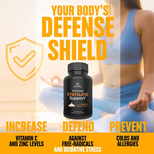 Immune Support Supplement with Zinc, Elderberry, Garlic, Echinacea