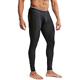 MIZOK Men’s See Through Mesh Compression Pants Ice Silk Yoga Slim Leggings Tights