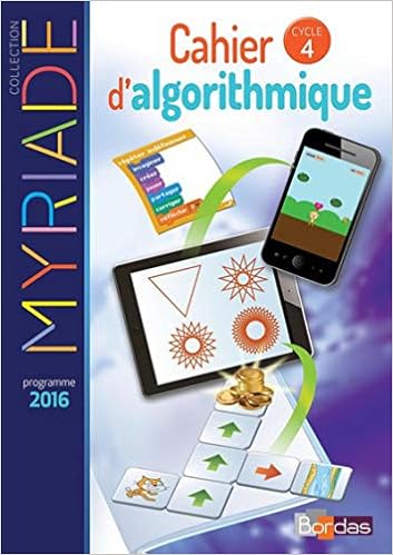 Amazon Fr Myriade Cahier D Algorithmique Mathematiques Cycle 4 Boullis Marc Livres
