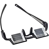 CHANGAR Horizontal Reading Prism Glasses Light-weight Lazy Glasses Neck Protection Spectacles 90° Vision Prism Glasses for Be